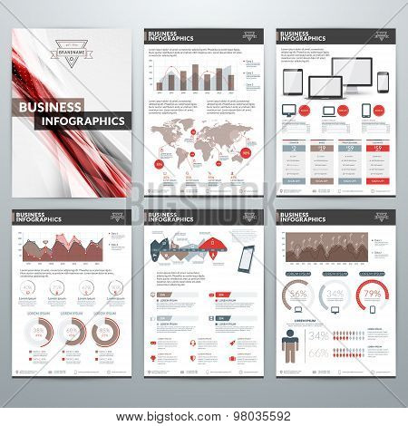 Infographics Vector Concept. Set Of Business Infographic Design Elements For Data Visualization