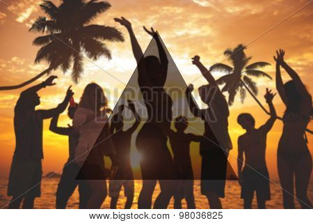 Summer Togetherness Friendship Triangle Copy Space Concept