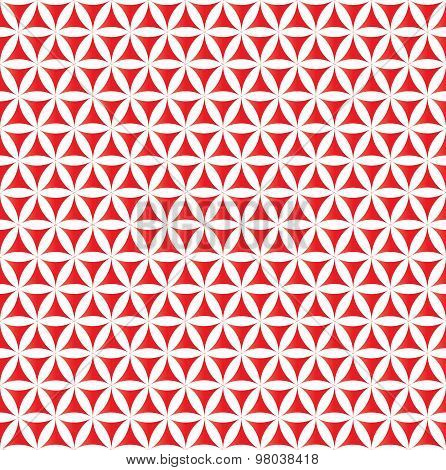 red flower of life sacred geometric seamless background
