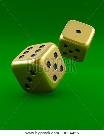 Golden dice vihreä