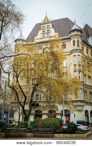 BUDAPEST - FEBRUARY 07: Vaci street on February 07, 2014 in Budapest, Hungary.