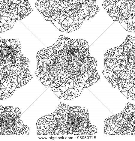 seamless roses ornament
