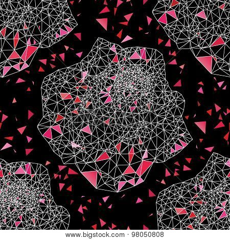 seamless roses ornament