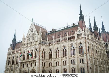 BUDAPEST - FEBRUARY 07: Vaci street on February 07, 2014 in Budapest, Hungary.