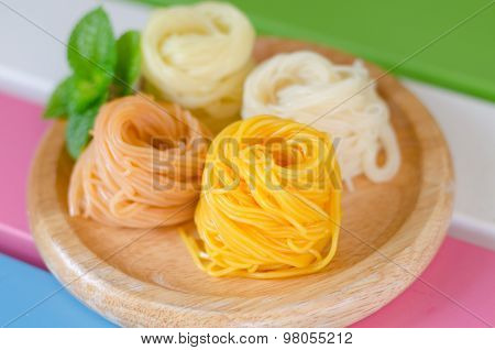 Fermented Rice Flour Noodles/ Kanom Jeen Are Fresh Rice Noodles In Thai Cuisine Which Are Made From