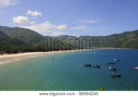 Beautiful beach in Phu Yen province, Vietnam.