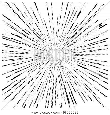 Illustration Vector Abstract Speed Motion Black Dot Lines ,star Burst Background.
