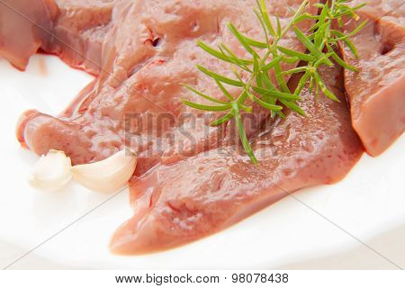 raw uncoocked meat food isolated at white background