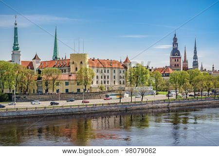 Riga Castle And Old Town