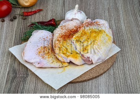 Raw Chicken Thights