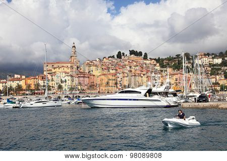 Menton cityscape