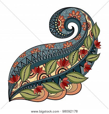 Vector Colored Floral Background