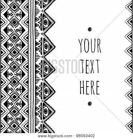 Background in ethnic style.