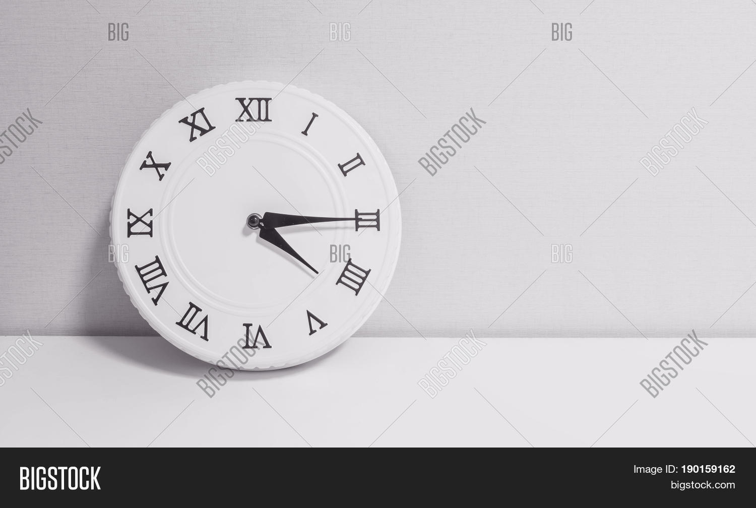 Closeup White Clock Image & Photo (Free Trial) Bigstock