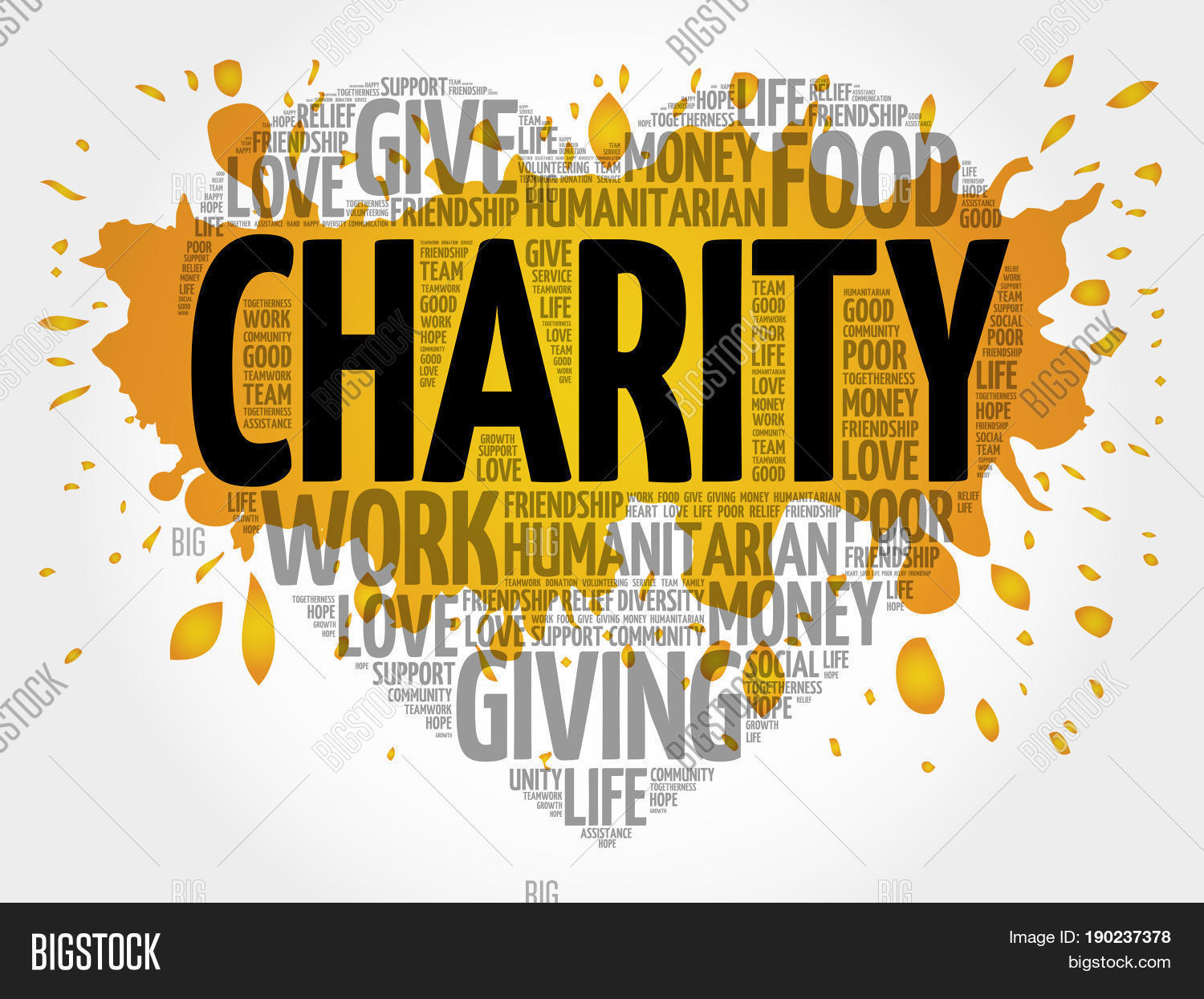 Charity Word Cloud Image & Photo (Free Trial) Bigstock