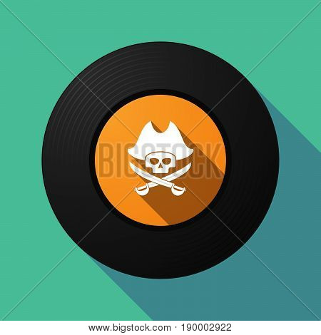 Long Shadow Music Disc With A Pirate Skull