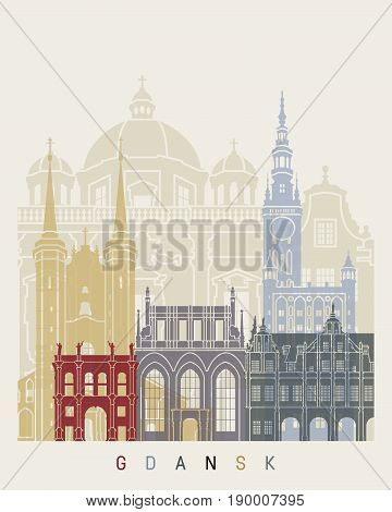 Gdansk Skyline Poster