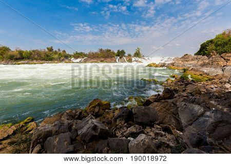Khone Phapheng Waterfall In Laos