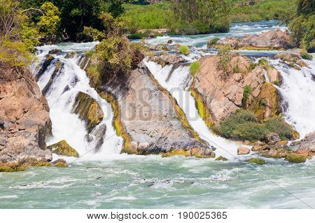 Khone Phapheng Waterfall In Laos