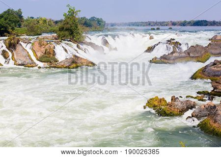 Khone Phapheng Waterfall In Laos