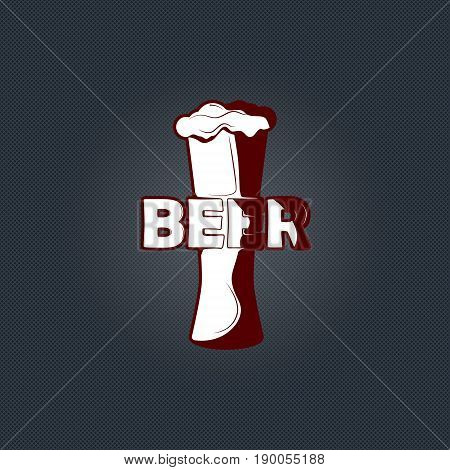 Modern Professional Cold Beer Template Logo Design