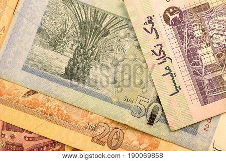 Close up Malaysia Ringgit currency note MYR