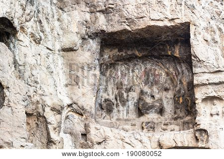 Reliefs In Cave Of Longmen Grottoes