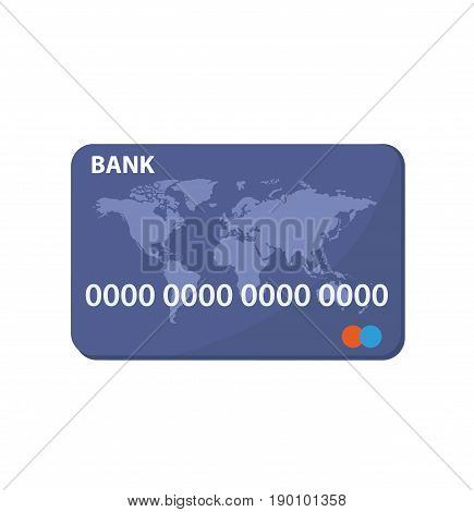 Credit Card Icon Isolated on white. Credit card. Online payment. Cash withdrawal. Financial operations. Vector stock.