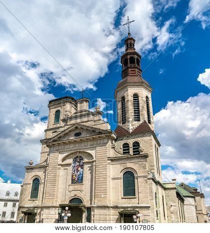 The Cathedral-Basilica of Notre-Dame de Quebec in Canada