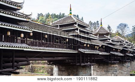 Exterior Of Dong Chengyang Wind And Rain Bridge