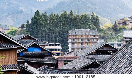 Roofs Of Country Houses In Chengyang Village