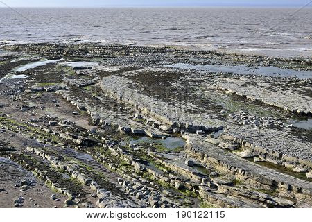 East Quantoxhead Beach at low tide Kilve West Somerset Coast