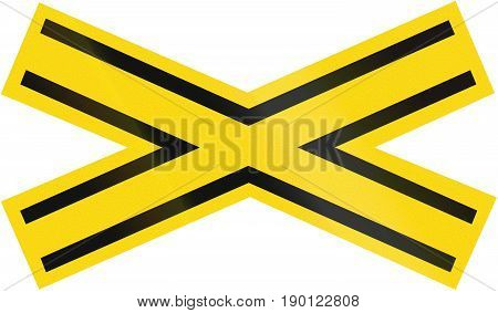 Railway Crossing Warning Sign Used In Brazil