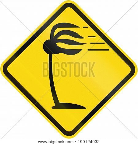High Winds Warning Sign Used In Brazil