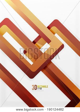 Rectangle tube elements, 3d background