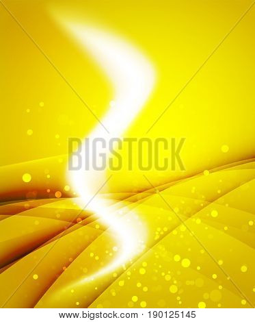 Shiny wave, magic light efffect abstract background
