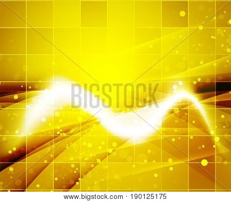 Shiny wave, magic light efffect abstract background