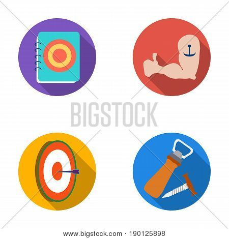 Restaurant, cafe, chair, bowling ball .Pub set collection icons in flat style vector symbol stock illustration .