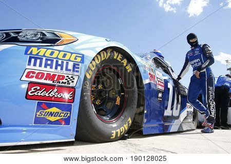 June 02, 2017 - Dover, DE, USA: Danica Patrick (10) gets ready to qualify for the AAA 400 at Dover International Speedway in Dover, DE.