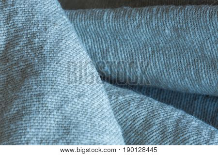 Photo details of crumpled white fabric texture