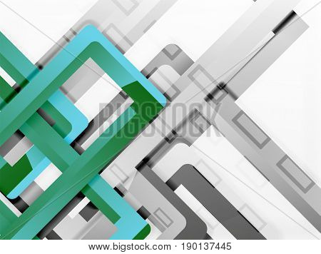 Rectangle tube elements, 3d background