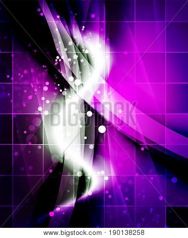 Shiny wave, magic light efffect abstract background