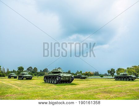 Army Tank Ground Defense And Attack