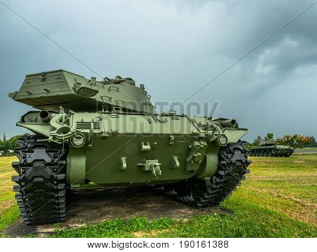 powerful military tanks use for defense and attack