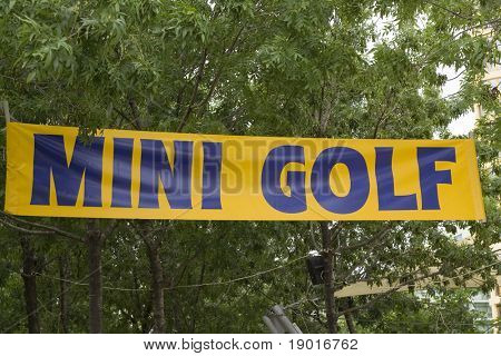 Mini golf atraction, tegn