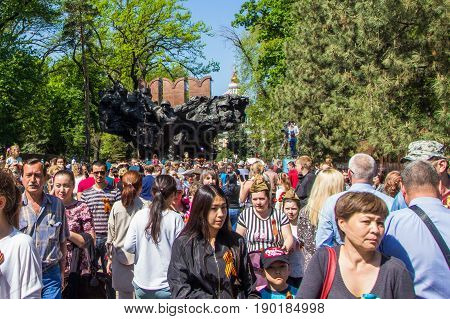 Almaty, Kazakhstan - May 9: Victory Day Celebration (victory In The World War Ii) In Almaty, Kazakhs