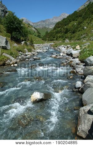 Landscape at Engelberg on the Swiss alps