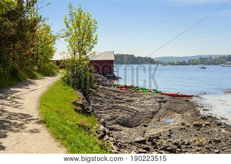 Hovedoya Island Near The City Of Oslo