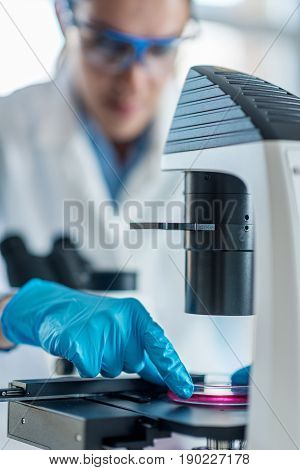 Laboratory Work, Toned Image, Indoors, One Person Only