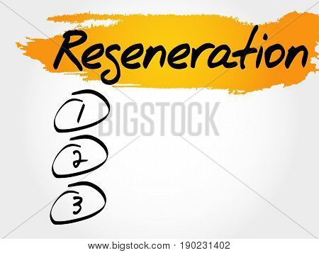 Regeneration Blank List, Fitness